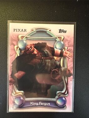 Topps Pixar King Fergus Trading Card - Pink and Blue Accents